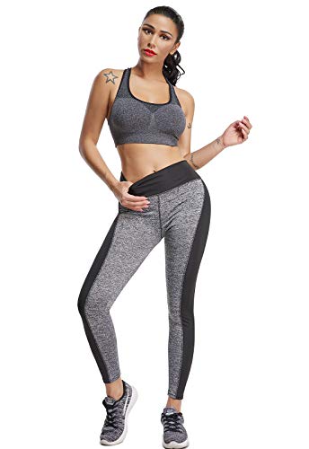 FITTOO Mallas Pantalones Deportivos Leggings Mujer Yoga de Alta Cintura Elásticos y Transpirables para Yoga Running Fitness con Gran Elásticosg37k