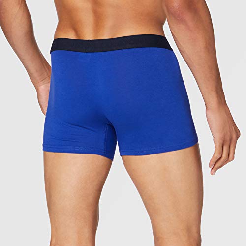 FM London Tagless Bóxer, Azul (Blue), Large (Pack de 5) para Hombre