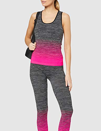 FM London Vest Top and Leggings Conjunto Ropa Deportiva, Rosa (Pink), Talla única (Talla del fabricante: 8-14) para Mujer