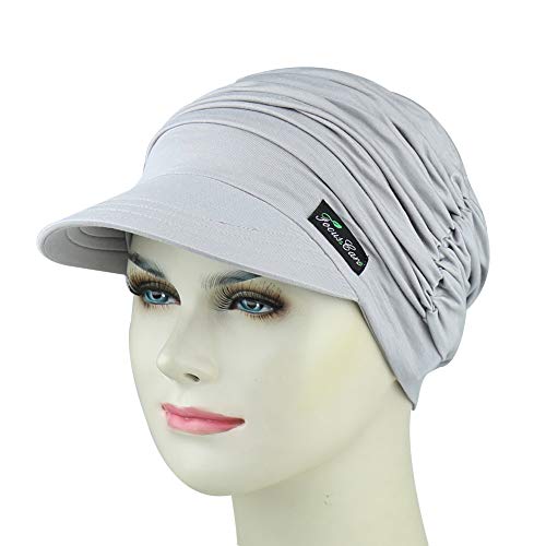 FocusCare Gorra Elegante de Chemo Newsboy para la Gorra del cáncer de Las Mujeres de la pérdida del Pelo