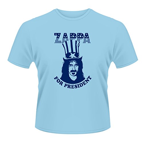 Frank Zappa - Zappa For President Camiseta, Color Maron Unisex, Talla L