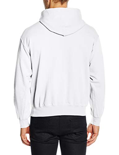 Fruit of the Loom SS026M, Sudadera con capucha y cremallera Para Hombre, Blanco (White), Small