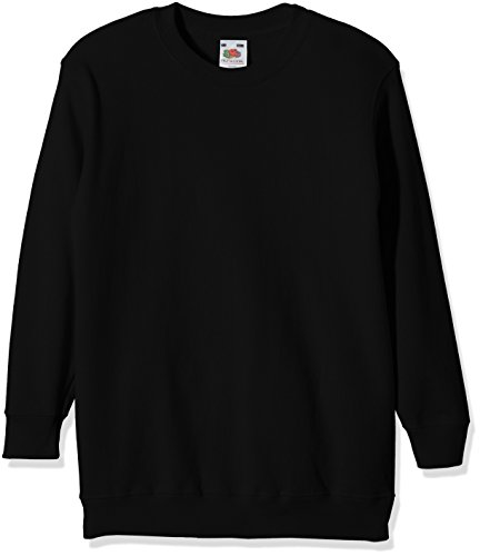 Fruit of the Loom, Sudadera Infantil, Negro (Schwarz - Schwarz), 9-11 Años