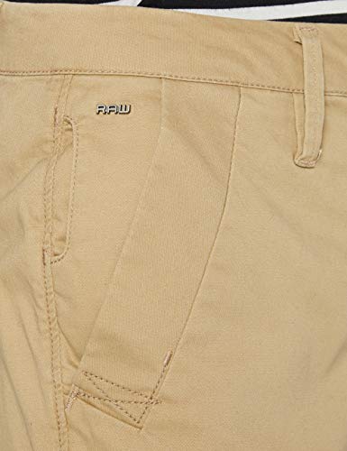 G-STAR RAW Bronson Mid Waist Skinny Chino Pantalones, Beige (Sahara 5488-436), 28W / 34L para Mujer