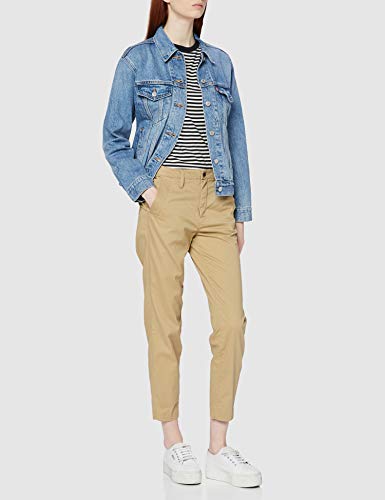 G-STAR RAW Bronson Mid Waist Skinny Chino Pantalones, Beige (Sahara 5488-436), 28W / 34L para Mujer