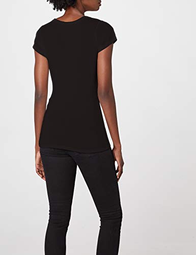 G-STAR RAW Eyben Slim V T Wmn S/s Camiseta, Negro (Black 990), 40 (Talla del fabricante: Large) para Mujer