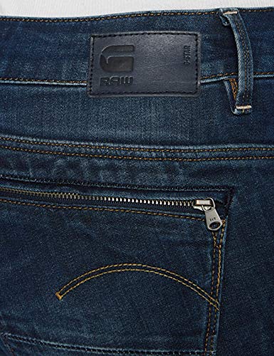 G-STAR RAW Midge Zip Mid Waist Skinny Vaqueros, Dark Aged D05281, 25W / 30L para Mujer