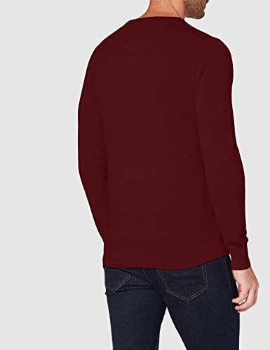 GANT Cotton Pique C-Neck Suéter, Puerto Rojo, L para Hombre