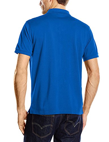 GANT Men's Short Sleeve Pique Polo Blue in Size XXXX-Large