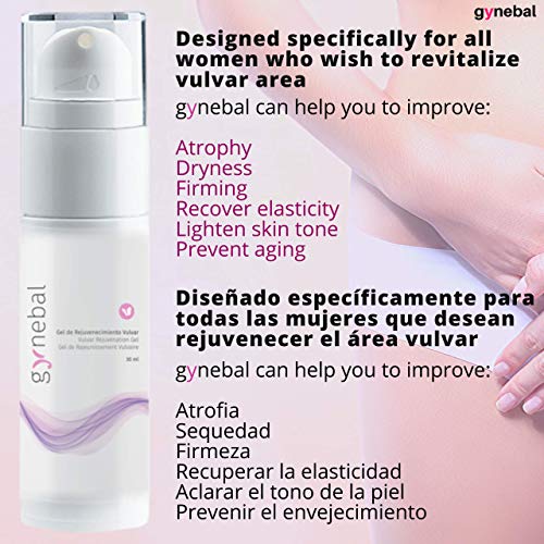 Gel Rejuvenecimiento Vulvar - Gel Íntimo Vaginal Zona Externa - Antiedad Reafirmante Hidratante - Cambios Estéticos Debido a la Sequedad de la Menopausia Depilación Láser Post Parto - 30 ml