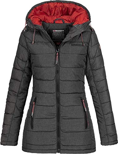 Geographical Norway ASTANA LADY - Chaqueta Acolchada Para Mujer - Chaqueta De Invierno Cálida Para Mujer - Chaqueta De Manga Larga Con Capucha - Chaqueta Acolchada Ligera