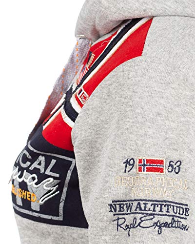 Geographical Norway Bans Production Sudadera con capucha para mujer Color gris. XL