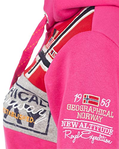 Geographical Norway Bans Production Sudadera con capucha para mujer Rosa L