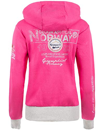 Geographical Norway Bans Production Sudadera con capucha para mujer Rosa L