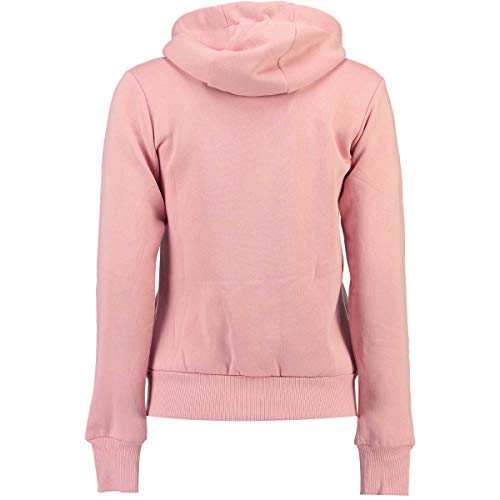 Geographical Norway FARLOTTE Lady - Damen Sweatshirt Langarmshirt Taschen - Damen Sweatshirt Langarm Pullover Winter - Hoodie Jacke Hoodies Kapuzenpullover Casual Classic (Rosa Claro, XXL)