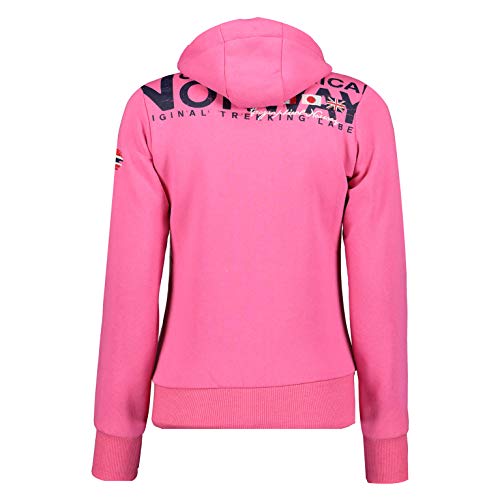 Geographical Norway FESPOTE Lady - Sudadera con Capucha para Mujer (Rosa, XL)