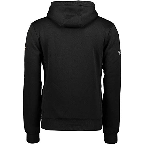 Geographical Norway GYMCLASS Men - Sudadera Capucha Bolsillos Hombre - Chaqueta Casual Hombres Abrigo - Camisetas Camisa Manga Larga - Hoodie Deportiva Regular Fitness Jacket Tops (Negro L)