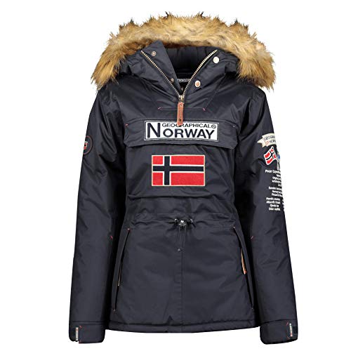 Geographical Norway - Parka para Mujer (Marina, L)