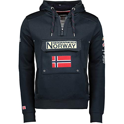 Geographical Norway Sudadera DE Hombre GYMCLASS Azul Marino M