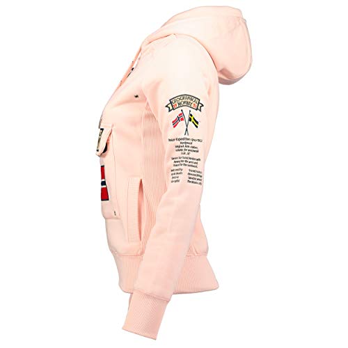 Geographical Norway Sudadera DE Mujer GYMCLASS Rosa Claro M