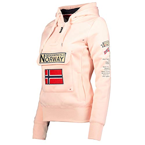 Geographical Norway Sudadera DE Mujer GYMCLASS Rosa Claro M