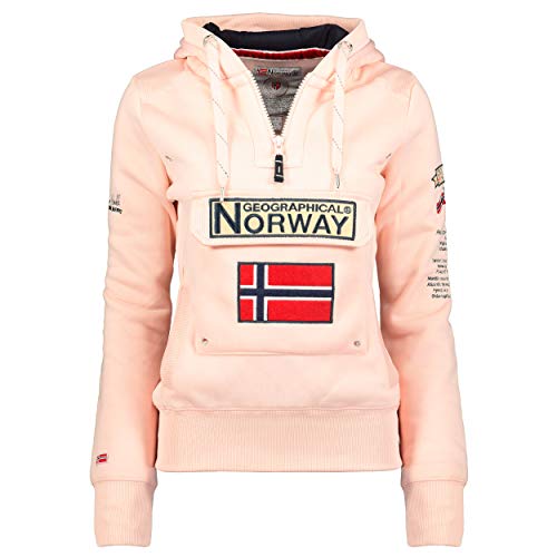 Geographical Norway Sudadera DE Mujer GYMCLASS Rosa Claro M