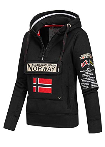 Geographical Norway - Sudadera para mujer Negro S