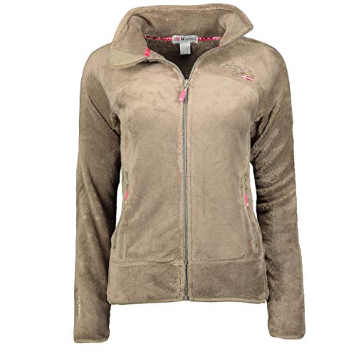 Geographical Norway UPALINE Lady - Suave Cálido Mujeres - Chaqueta Calida Invierno Suave Mujeres Caliente - Pullover Casual Tops Mangas Largas - Manga Larga Suéter Piel Mole M