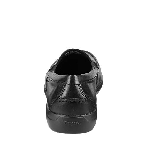 Geox U LEITAN C, Mocasines Hombre, Negro, 44 EU