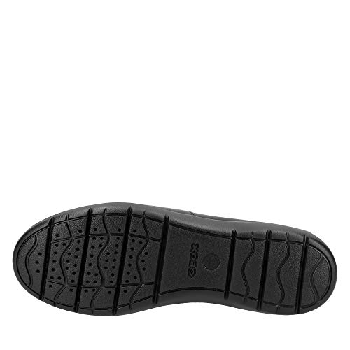 Geox U LEITAN C, Mocasines Hombre, Negro, 44 EU