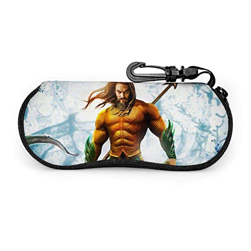 GERERIC Estuche Para Las Gafas,Poderoso Aquaman Funda De Neopreno Con Cremallera,Estuche Plegable De Gafas,Funda Portátil Caja Para Gafas De Sol