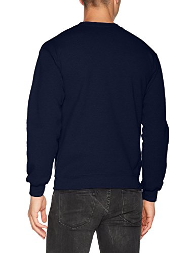 Gildan 50/50 Adult Crewneck Sweat Sudadera, Azul (Marino), Small para Hombre