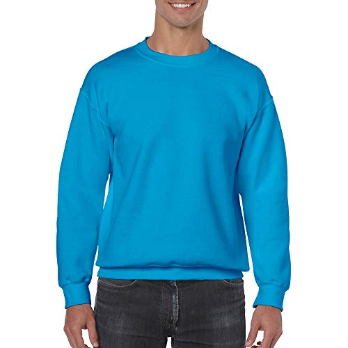 Gildan 50/50 Adult Crewneck Sweat Sudadera, Dorado, X-Large para Hombre