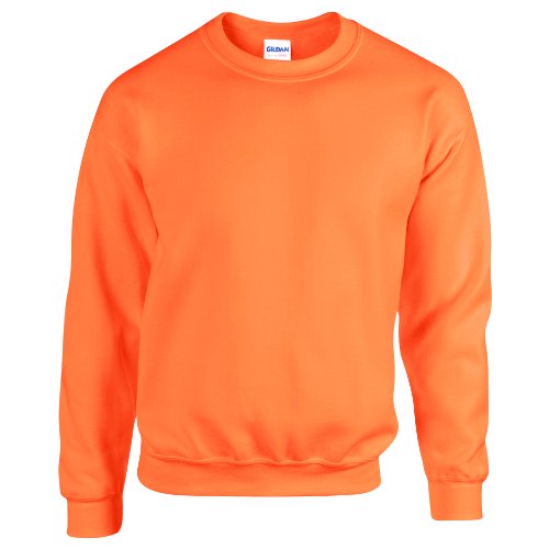 Gildan 50/50 Adult Crewneck Sweat Sudadera, Naranja, XL para Hombre