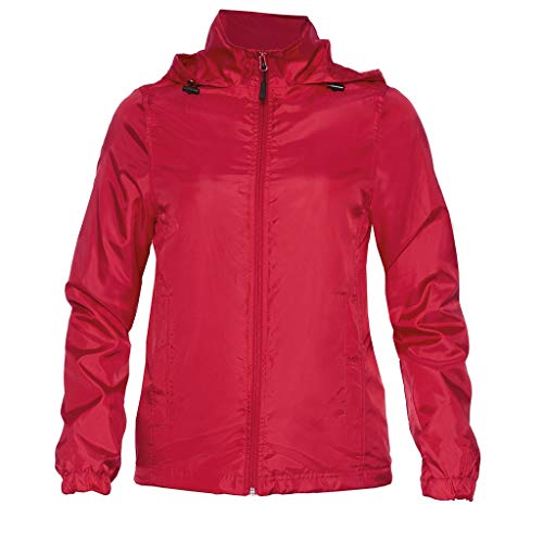 Gildan - Chaqueta Cortavientos Hammer para Chica Mujer (M) (Rojo)