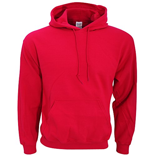 GILDAN Sudadera con capucha para hombre Adult 50/50, color liso azul claro S