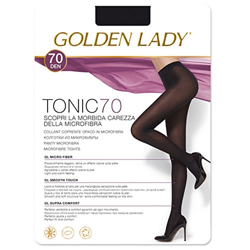 Golden Lady - Media Panty Mujer Color: Nero Talla: 3