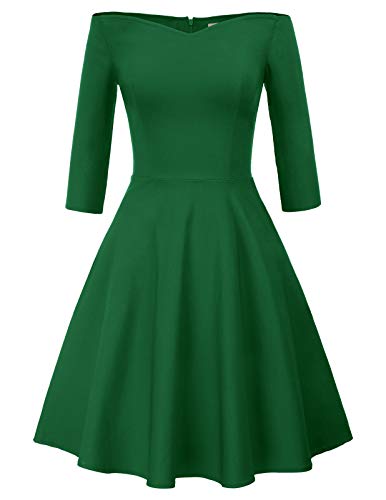 GRACE KARIN Mujer Vestido Elegante Años 50 Vestido de Mujeres Rockabilly Clásico L CL010823-4