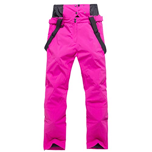 GTTBS-ski Trajes de Esquí Mujer Snowsuit Pantalones Nieve Impermeable Chaqueta Traje Nieve Deportes Invierno Trekking Transpirable Chaqueta de Esquí Ropa Set 1 Par de Guantes,Pink5,M