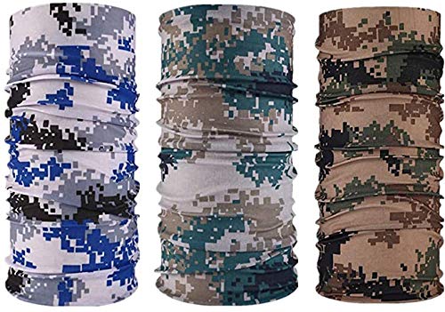 GUIFIER 12 PCS Bandanas Multifuncionales Elásticas,Bragas de Cabeza Magic Bufanda Diadema Cintas Deportivas para el Pelo,Pañuelo Tubo Bufanda Bandana Mágica Máscara para Yoga, Senderismo, Montar