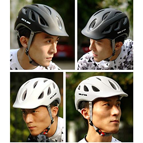 Gym Ajustable Casco De Ciclista 18 Vents Tráfico Casco La Bicicleta De Seguridad Conducción Sombrero Femeninos, Y Equipo Masculino (se Adapta A Los Tamaños De Cabeza 56-60cm) (Color : Black)