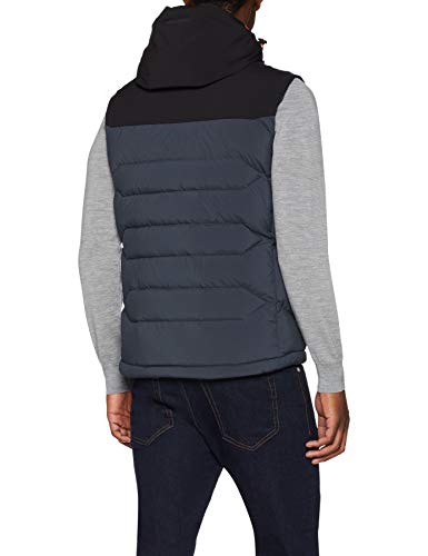 Hackett London AMR Down Gilet Chaleco Deportivo, Gris (Charcoal 987), L para Hombre