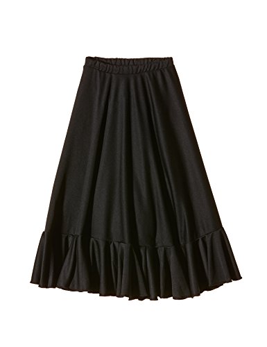 Happy Dance EF008 - Falda de flamenco para niñas, color negro, talla 4