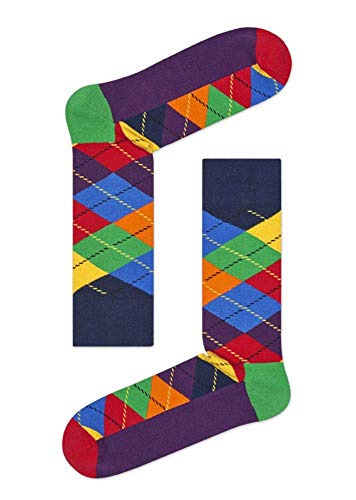 Happy Socks Calcetines Multi-color Socks Gift Set 4-Pack Gift Box Coloridas y Alegres para Hombre y Mujer - Algodón- talla 41-46