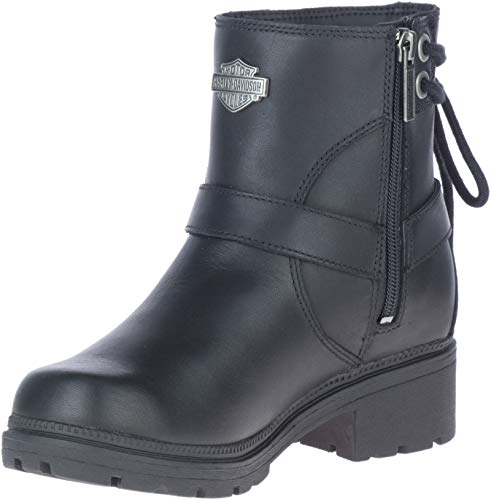 Harley-Davidson Women's Tegan 5" Harness Motorcycle Boot, Black, 9