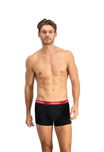 Head Men’s Basic Boxers (5 Pack) Calzoncillos, Rojo/Azul, M (Pack de 5) para Hombre