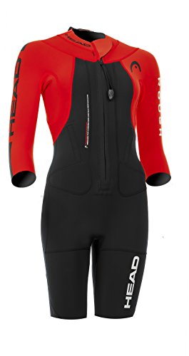 Head Swimrun Rough Shorty Man Traje Neopreno, Hombre, Black-Red, 38