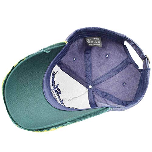 heekpek Gorra de Béisbol Vintage Gastada Moda Gorras Hmobre Beisbol Visera Gorra Verano Mujer Béisbol Algodón Motocicleta Gorra Molienda Borde Haga Viejo Sombrero Casual Gorras Viseras (1969 F)