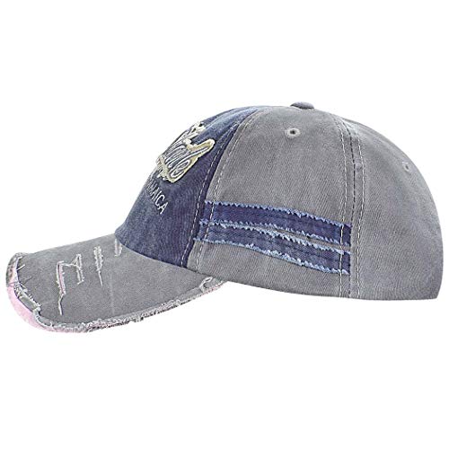 heekpek Gorras de Hombre Beisbol Gorra de Béisbol Algodón Unisex Sombrero para Hombre y Mujere Retro Ajustable Cartas Impreso Hip-Hop Caps