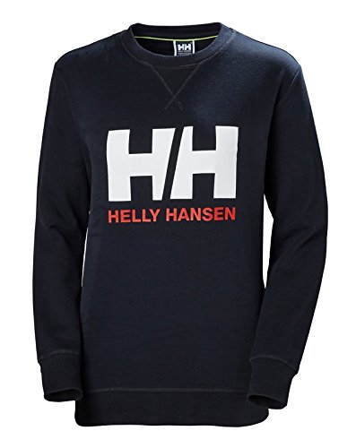 Helly Hansen HH Logo Crew Sudadera Deportiva, Mujer, Azul Marino, XS